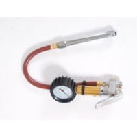 Bandenpomp met drukmeter