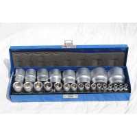 Korte doppen metrisch, 24 delig, 4 t/m 32