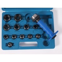 Holpijpset in opbergdoos, 14 dlg, incl centerpunt