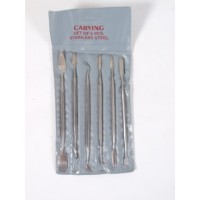 Carving set, 6 delig