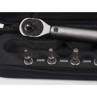 Normex 21-195 Draaimomentsleutel 2-14 Nm 1/4" - Set incl. 7 bitjes