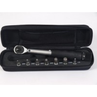 Normex 21-195 Draaimomentsleutel 2-14 Nm 1/4" - Set incl. 7 bitjes