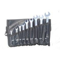 Ring steek sleutels Engelse maten 1/4" t/m 3/4" in opbergzak