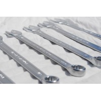 Ring steek sleutels Engelse maten 1/4" t/m 3/4" in opbergzak